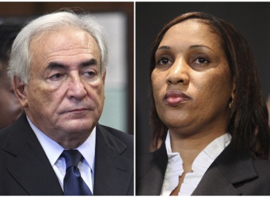 Composite photograph showing former IMF leader Dominique Strauss-Kahn and Nafissatou Diallo