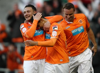 Ince was on target for Blackpool.