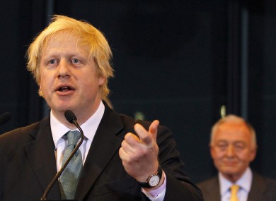 The newly re-elected Mayor of London Boris Johnson