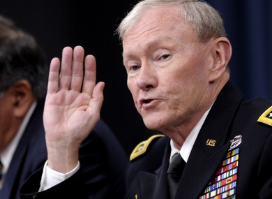 Joint Chiefs Chairman Martin Dempsey said the course was