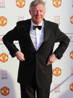 Alex Ferguson attends The Manchester United player of the year awards 2012 last night.