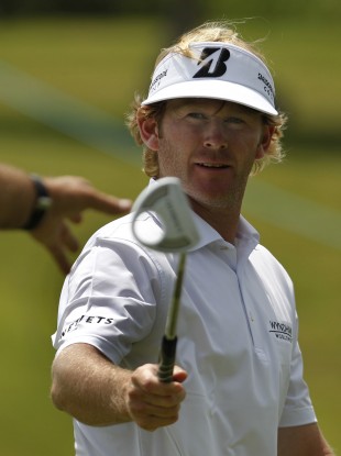 Brandt Snedeker of USA during the World Match Play Golf Championship tournament against Thomas Bjšrn of Denmark in Casares, southern Spain.