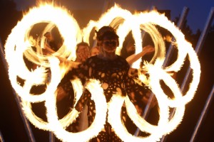 Performers taking part in a two-day Fire Festival in Minsk, Belarus this weekend.