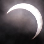 The annular solar eclipse is seen in Fujisawa, near Tokyo (AP Photo/Shizuo Kambayashi)