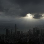 The annular solar eclipse is seen in Hong Kong (AP Photo/Kin Cheung)