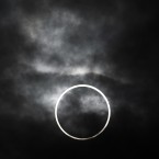 The annular solar eclipse is visible from Machida, on the outskirts of Tokyo (AP Photo/Itsuo Inouye)