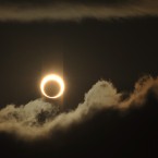 The sun is obscured by the moon during the annular solar eclipse  in Fuzhou, Fujian Province of China. (Photo by ChinaFotoPress)