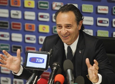 Italian boss Prandelli.