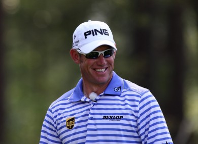 Lee Westwood on the 10th hole during the BMW PGA Championship, Pro-Am today.