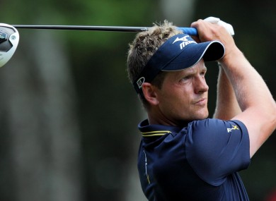 Luke Donald: back on top.