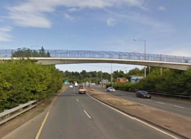 The bridge over the N11 situated near Loughlinstown roundabout