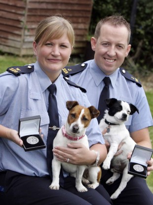 Two of the gardaí given awards yesterday