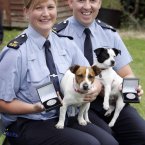 Pictured are Gda Fiona Tighe, who uncovered a puppy farm whose owner was selling the puppies from the boot of his car and Gda Jerome Tully, who removed eight collies from a premises.
Photo: Mark Stedman/Photocall Ireland