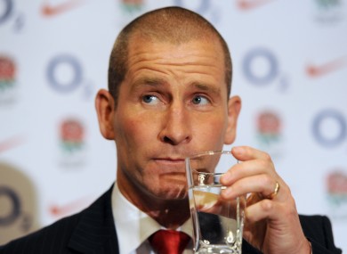 England manager Stuart Lancaster.