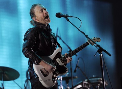 Thom Yorke performing at Coachella in April