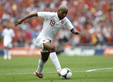 Defoe in action against Belgium.