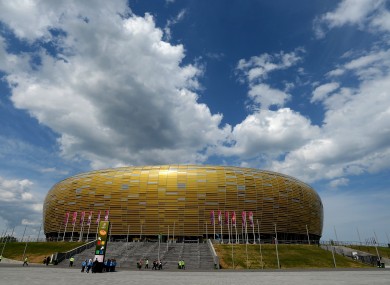 A view of the PGE Arena in Gdansk.