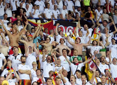 Germany fans at Euro 2012.