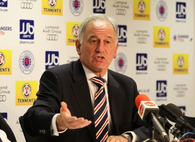 Rangers Charles Green (Chief Executive) during a press conference.