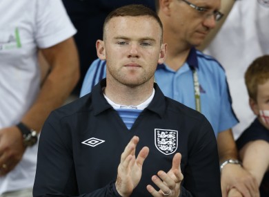 Wayne Rooney pictured before last night's win over Sweden.