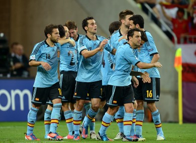 Navas scored the only goal for Spain tonight.