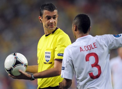 Kassai was criticised for his performance in the England-Ukraine game.