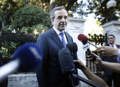 Antonis Samaras yesterday