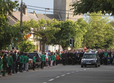 The removal took place in Blessington last night