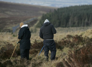 A search team in the Dublin Mountains