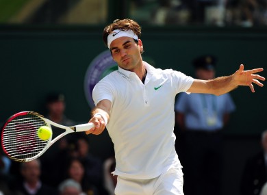 Roger Federer is hoping for his seventh Wimbledon title.