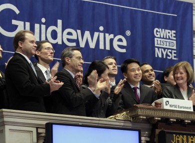 Guidewire began trading on the New York Stock Exchange in January 2012