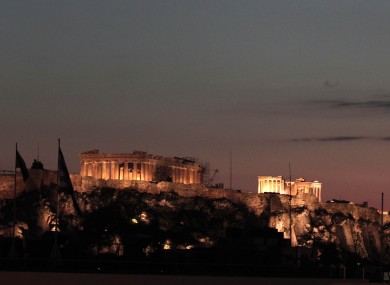 Acropolis hill in Athens