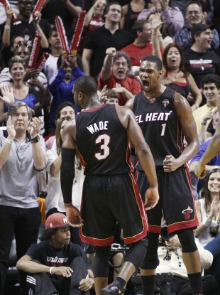 NBA Champions Dwyane wade and Chris Bosh have both been ruled out.