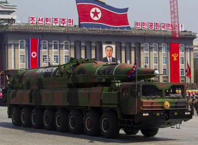 A North Korean military parade (File)