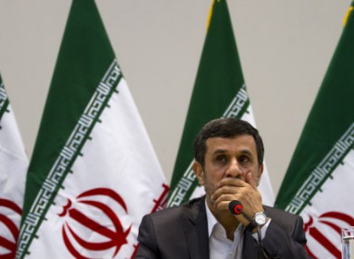 Iran's President Mahmoud Ahmadinejad at a Rio+20 event last month.