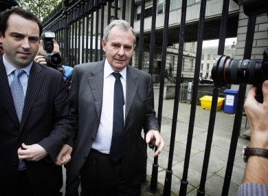 Bankrupt ex-billionaire Sean Quinn leaving the High Court in Dublin last month
