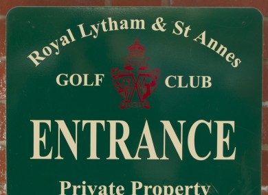 Royal Lytham & St Annes golf club will host this year's event.