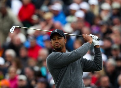 USA's Tiger Woods on the 5th tee.
