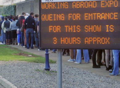The Working Abroad jobs fair in the RDS attracted thousands of visitors earlier this year.