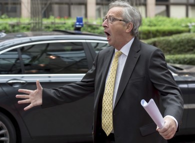 Jean-Claude Juncker arrives at a recent EU summit in Brussels.