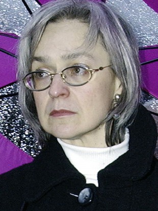 Oct. 2004 file photo reporter Anna Politkovskaya