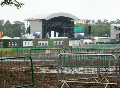 The concert site in the Phoenix Park
