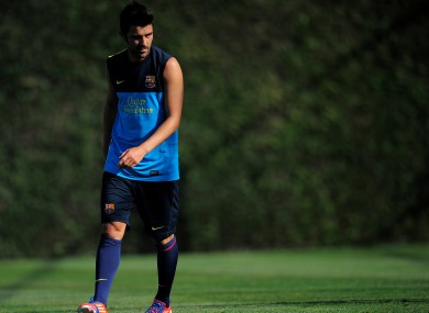 David Villa: back in action.