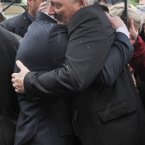 John Doyle, the father of the three Doyle brothers receives sympathies. Photo: Laura Hutton/Photocall Ireland