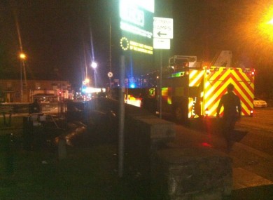 The scene at the canal in Dublin last night