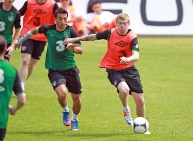 Stephen Kellyand James McClean.