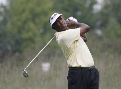 Vijay Singh of Fiji during the second round of the BMW Championship PGA golf tournament.