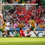 GAA Football All Ireland Senior Championship Semi-Final, Croke Park 26/8/2012
Cork vs Donegal
Cork's Colm O'Neill hits the cross bar in the second half
Mandatory Credit ©INPHO/James Crombie