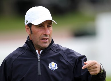 Olazabal: nervous about speaking in front of millions of golf fans next week, he admits.
