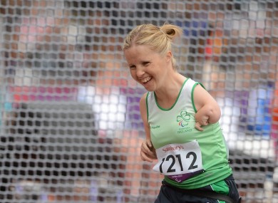 O'Neill during her club throw earlier this week.